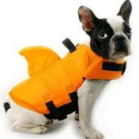 Novobey shark za pasa jakna Sigurnosna odjeća ljubimac život prsluk ljetni pas plivajuća odjeća francuska bulldog penasta jakna igra u moru, plava, 2xl