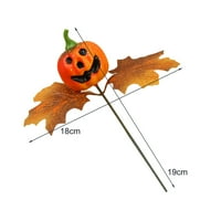 Twinkseal Realistic Maple Dekoracija lišća Svečano Halloween bundeve javorov štap sablasno realistično