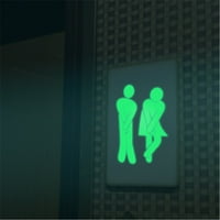 Homchy kupaonica svjetlosna naljepnica toalet fluorescentna zidna naljepnica koja se može ukloniti naljepnica