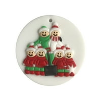 Personalizirani obiteljski Božićni Xmas Tree Bauble Decoration Ornament Obiteljski Božićni ukrasi za odmor