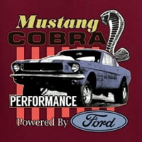 Wild Bobby Mustang Cobra Performanse Ford automobili i kamioni Muškarci Grafički tee, Maroon, XX-Large
