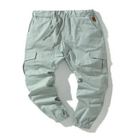 Capreze muns jogger hlače elastične struine pantalone za crtanje teretnih hlača casual dno jedne boje
