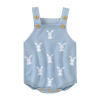 Baby Esster Girls Bodysuit džemper Romper pleteni krošnik Bunny Boys Boys Joyper & Toucsuit