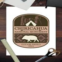 Nacionalni spomenik Chiricahua, Arizona, vintage vektor, šator i javelina