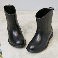 Colisha Ženske kišne čizme otporne na vrtno cipele Lagana guma za čizmu na otvorenom Ležerne prilike radne cipele Vodootporna kiša Srednja teletska crna 4.5