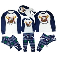 Amiliee Christmas Božićna odjeća Porodica Podudaranje pidžame setovi Xmas Nightward Outfit Loungeweb