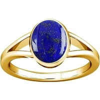 Divya Shakti 12.25-12. Carat Lapis Lazuli Lajward Gemstone Panchdhatu Ring za muškarce i žene