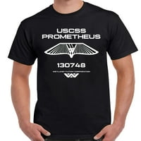 Vanzemaljski USCSS Prometheus White logo Objazla majica-5xl