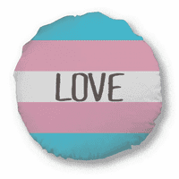 Love Transgender LGBT podrška okruglom jastukom za kućni dekoracija