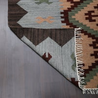 Rugsotički tepisi Ručna tkanina Weave Kilim, suvremena vunena podna površina za dnevnu sobu spavaću
