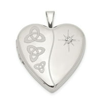 Jewels Sterling Silver Diamond Trinity Heart Lovet