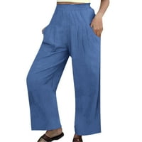 Teretne hlače Žene Torgy Solid Elastic struk Comfy džepove Hlače za žensko