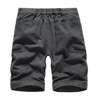 Muške pantalone za muškarce Ležerne prilike sa čvrstim patentnim zatvaračem Višestruki džepovi obrezane