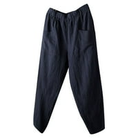 Teretne hlače za muškarce muške ljetne i moderne pamučne i posteljine Hlače Chmora