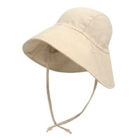 HAP HATDLER HAT Solid Cay Boys Hat Baby Sun Hat Kids Hats Wide Wide Witwor na otvorenom za dječaka Dječji kape za djecu