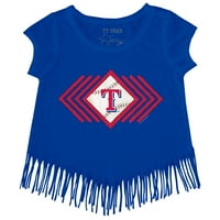 Djevojke Toddler Tiny Turpap Royal Texas Rangers Prism strelice Fringe majica