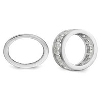 3. Carat Diamond Eternity Vjenčani prsten u 14k bijelo zlato