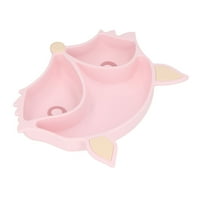Baby Silikonska ploča, razdjelnici Slatka oblika za usisavanje djeteta sigurno za višemjesečno ružičasto