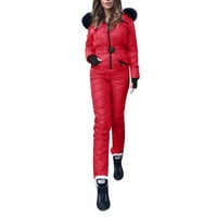 Cuoff Toupsuits za ženska modna jakna za skijanje kapuljača na otvorenom sportove patent zatvarača jednodijelna