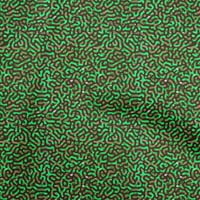 Onuoone Georgette viskoza zelene tkanine Sažeci Stepeni materijal Ispisuje šivanje tkanine sa dvorištem širom