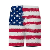 Hlače muškarci, muškarci Dan neovisnosti Striped zastava Short Hotcsa Elastična pantalona na plaži