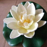 Clears ArtIficial Lotos Cvijet lotus s vodenim jastukom od ljiljana, LifeLike ornament Savršeno za kućni