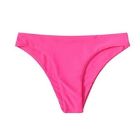 B91XZ Womens Bikini dno za žene za žene kupaći kostim Srednji uspon High Cut Hot Pinkyned kupaći odijelo
