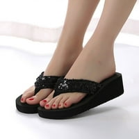 Flip flops za žene Ženske ljetne šljokice -Slip sandale za klizanje unutarnje i vanjske flip-flops flip