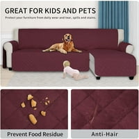 Sekcijski kauč navlake za pse obrnuto l Kauč na kauč na kauč na kauču vodootporni lounge poklopac za zaštitu za djecu kućne ljubimce