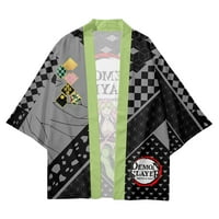 Demon Slayer Kimono Robe Cloak postavio je moderni praktični živopisni dizajn anime kostim sa šorctima