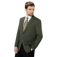 & L Muški sportski kaput Klasična fit jakna za odijelo Čvrsta boja Blazer