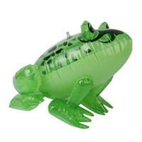 Green Frog na naduvavanje - odlična scena sela na naduvavajuću žabu životinje djeca naduvane igračke za djecu