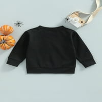 Dječja dječja dječaka Dječak Halloween Dukserica s dugim rukavima Crewneck košulja pulover na vrhu pada odjeću