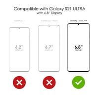 Distincinknk Clear Shockofofofoff Hybrid futrola za Galaxy S ultra 5g - TPU branik akrilni zaštitni
