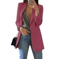 Ženski blazer s dugim rukavima kancelarijski kancelarijski jakna