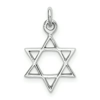 Sterling Srebrna jevrejska nakit zvijezda David Privjesak šarm ogrlica religiozni judaica Fini nakit