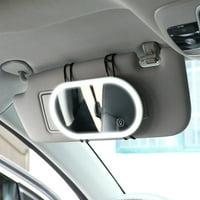 SHLDYBC CAR prenosiv ogledalo, vozač automobila i putnički suncobran, ogledalo ispraznosti, LED svjetlo, ogledalo za kontrolu kontakata, ogledalo visoke rezolucije, pribor za šminku, pribor za automatsko uređenje na klirensu