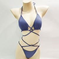 Ženski kupaći kostimi Kontrola trbušnjaka Čvrsta boja povodac na plaži za odmor za odmor za odmor za