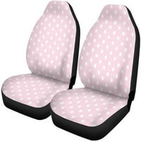 Set autosjedalica pokriva veliki bež vrući ružičasti univerzalni automatsko prednje sjedeće sjedala