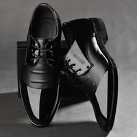 Pufe cipele na prstima Ležerne cipele muškarci kožni muški poslovni moda šiljasta cipela za muške kožne