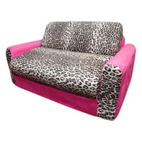 Zabavno namještaj Ružičasti Leopard kauč za spavanje sa jastucima