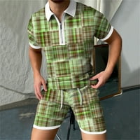 Zermoge majice za muškarce Plus veličine Retro 3D štampanje patentnih zatvarača muške proljeće i jesenja