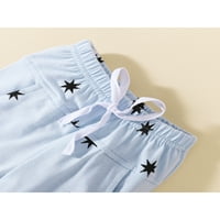 Binweede Baby Boys Outfits, majica kratkih rukava s dugim hlačama zvijezde Sun Ispis Sun Ispiši ljetnu odjeću