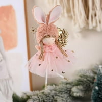 Chritmas Ornament Zatvoreni dekoracija stabla, za odmor Poklon Poklon Angel Doll Privjesak, Prozor Cling