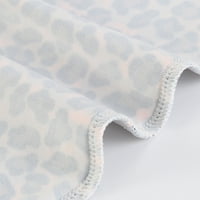 Stamzod Toddler Baby Girls Fashion Slatko Leopard Ispis kratkih rukava Stepene hlače odijelo bijele 1- godine
