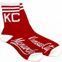 Big Boy Kansas City Monarchs NLBM Muške čarape za posade [crveno - l]