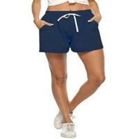 Ženske vruće hlače izvlačenje elastičnih struka Ljeto plaža Kratke hlače Bermuda dno Loungeward kratki