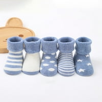 Pair paru za bebe vunene čarape za zgusnute pribor za zgusnute zimske čarape za dijete