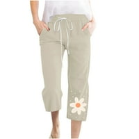 Mrat ženske joge hlače sa džepovima za žene visokog struka Poslovne casual pantalone za žene čipke u