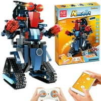 Građevinski blokovi robot, daljinski i aplikacijski upravljački robot kreativne igračke Obrazovne zgrade